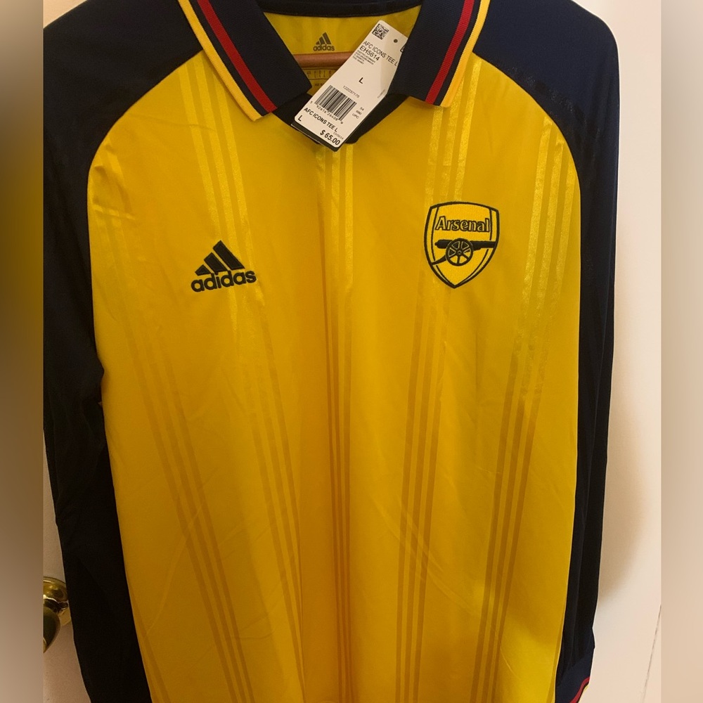 Rare Arsenal Adidas AFC Icon Jersey Away Shirt Size L